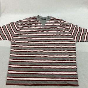 NWOT ASOS red and grey‎ striped cotton t-shirt